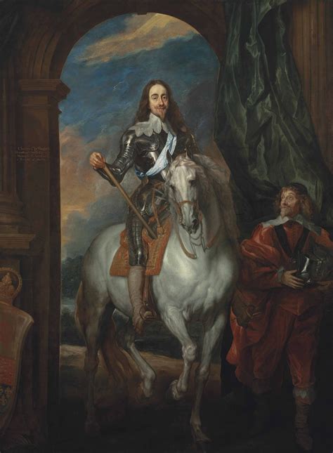 Follower Of Sir Anthony Van Dyck King Charles I With Monsieur De St