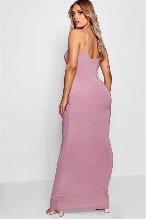 Womens Plus Slinky Strappy Maxi Dress Purple 16 Strappy Maxi Dress Dresses Bodycon Fashion