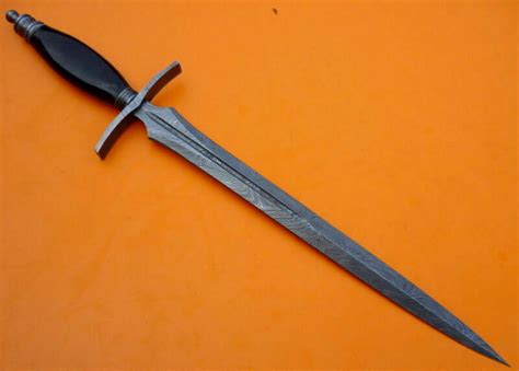 Awesome Custom Handmade Damascus Steel 25 Inches Short Sword Etsy