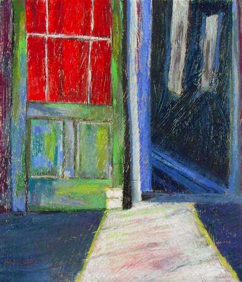 Die Alte Tür The Old Door 33 X 285 Cm Pastel By Karin Goeppert