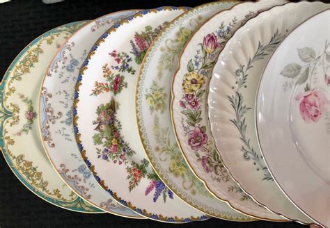 Vintage Mismatched Dinner Plates Vintage China Plates Farmhouse