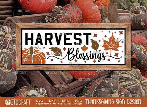 harvest blessings svg cut file graphic by pixel elites · creative fabrica