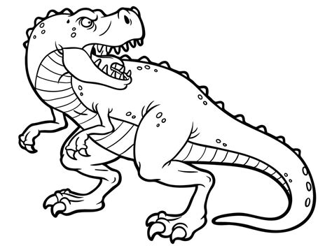 Tyrannosaurus Rex Clip Art Black And White