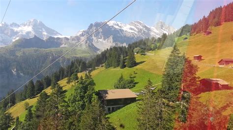 Lauterbrunnen Cable Car To Mürren Youtube