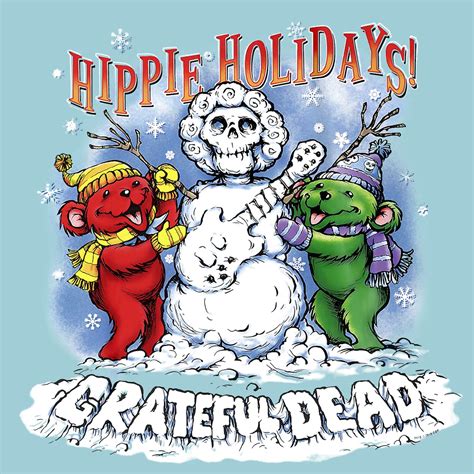 Grateful Dead T Shirt Hippie Holidays Winter Tie Dye Grateful Dead Shirt