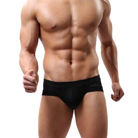 New 2018 Hot Fashion Mens Sexy Underwear Cotton Shorts Male Underpants Soft Breathable