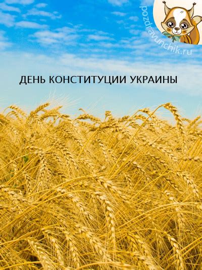 Рекомендуем красивые открытки и картинки для поздравления с праздником. Открытки на День Конституции Украины
