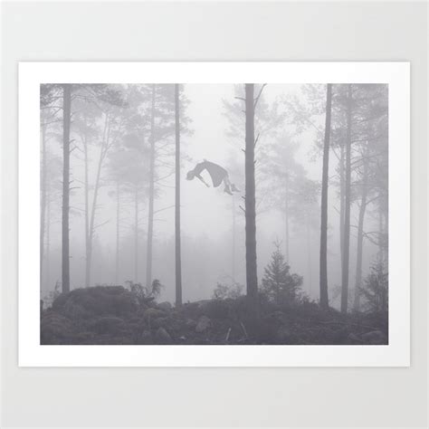 Falling Up Art Print By Witchoria Society6