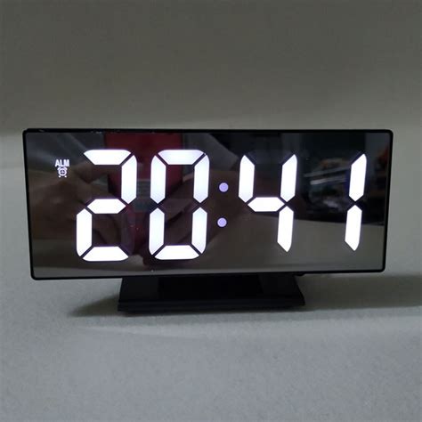 Buy Simple Digital Desktop Alarm Clock Led Mirror