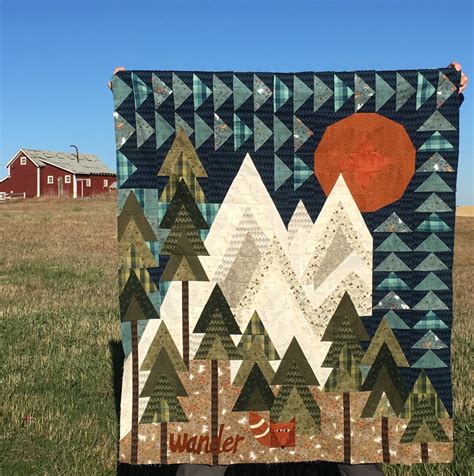 The Mountains Are Calling Kit Only Patchwork Quilt Patterns Mountain