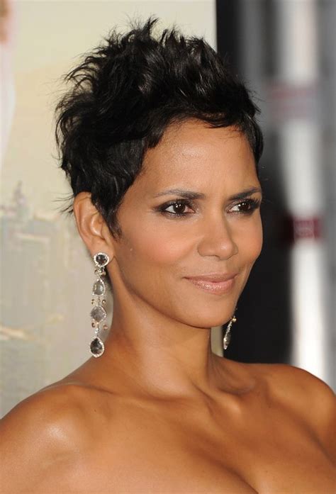 Halle Berry Hairstyles Short Messy Black Pixie Cut Hairstyles Weekly