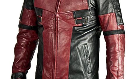 Ryan Reynolds Deadpool Maroon And Black Leather Jacket Ultimate Jackets Blog