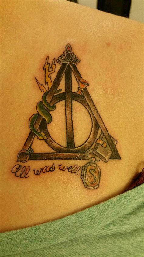 When they came to hogwarts, he got caught up with . Deathly Hallows Tattoo explained - 100+ Deathly Hallows ...