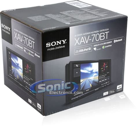 Sony Xav 70bt Double Din 7 Lcd Touch Screen Dvdcdmp3 Player