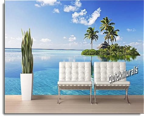 Paradise Island Peel And Stick Wall Mural Full Size Large Wall Murals