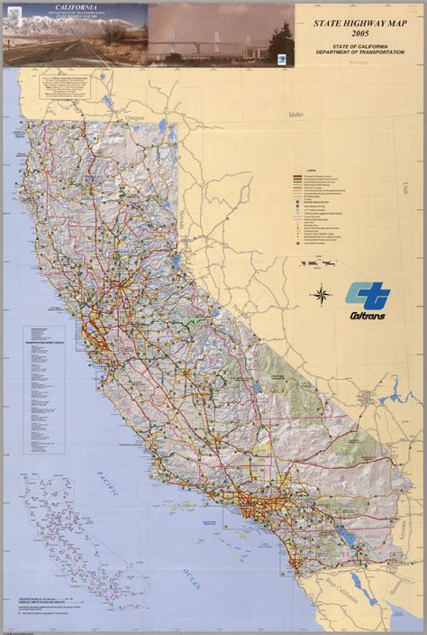 California State Highway Map System Map
