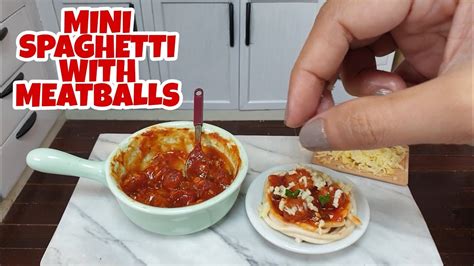 Mini But Real Cooking Tiny Food Cooking Mini Food Meatball Spaghetti