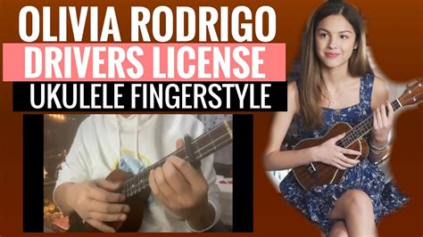 Olivia Rodrigo Drivers License Ukulele Cover Fingerstyle Youtube