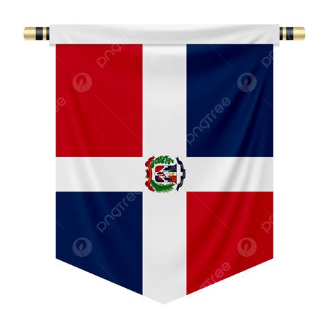 Banderín Con La Bandera Nacional De República Dominicana Png Bandera