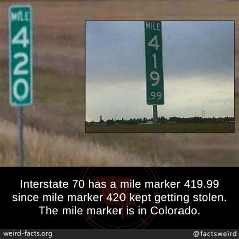 Mle Mile 4 2 4 Interstate 70 Has A Mile Marker 41999 Since Mile Marker