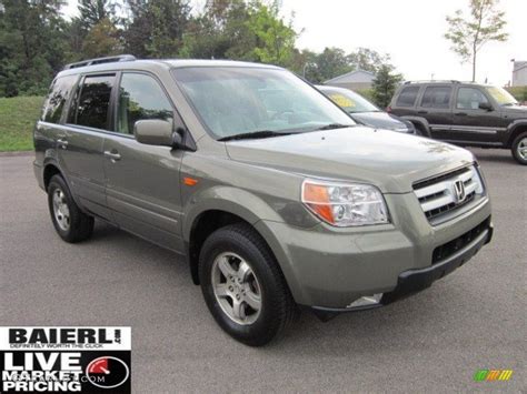 2007 Aberdeen Green Metallic Honda Pilot Ex L 4wd 58447411 Photo 5