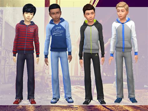 The Sims Resource Boys Tracksuit