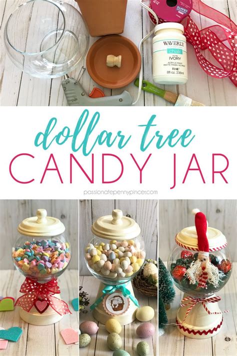 Diy Dollar Tree Candy Jar Candy Jars Diy Dollar Tree Diy Crafts