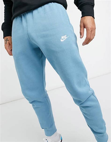 Nike Club Cuffed Sweatpants In Pale Blue Asos