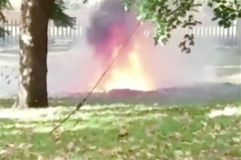 Huge Explosion As 120 World War Two Grenades Blow Up In Suburban Back