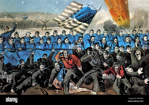 American Civil War Battle Of Malvern Hill 1862 Stock Photo Alamy