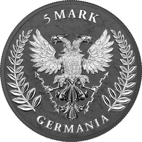 Paper Money World Germania 2020 5 Mark Germania Iron Cross 1 Oz