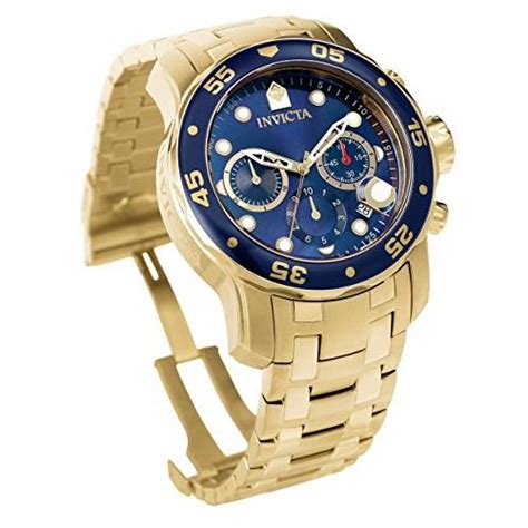 インビクタ 腕時計 Pro Diver 石英 48mm ケ ス ゴ ルド ステンレス鋼ストラップ 青ダイヤル 0073 メンズ 並行輸入品 Ys0000028722688512