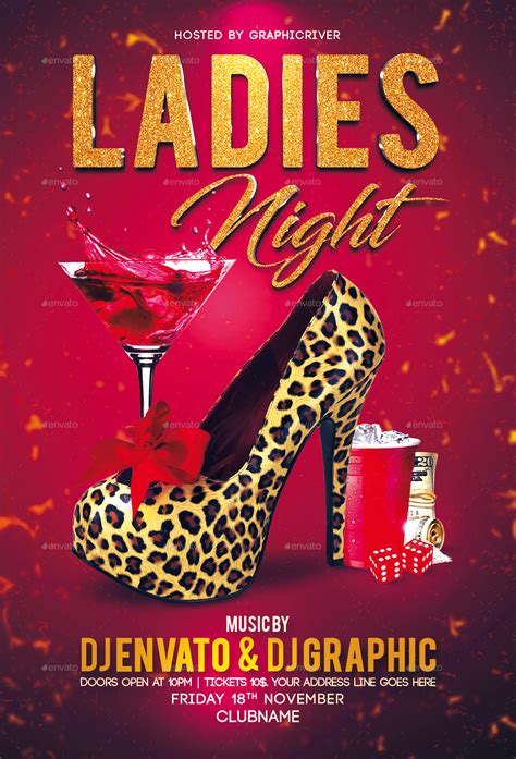 Ladies Night Flyer Template By Fas Design Graphicriver
