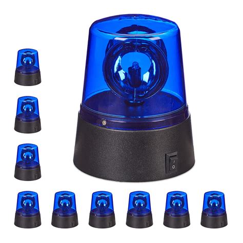 Lumière bleue LED lot 10 gyrophare avec réflecteur pivotant