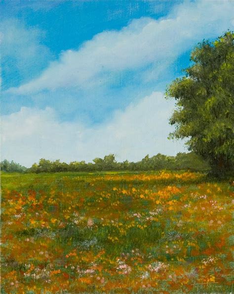 The picture is painted with oil paints on canvas.picture without frame. Floral Field - Oil Painting - Fine Arts Gallery - Original ...