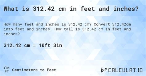31242 Cm In Feet And Inches Convert