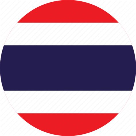 Circle Circular Country Flag Flag Of Thailand Flags National