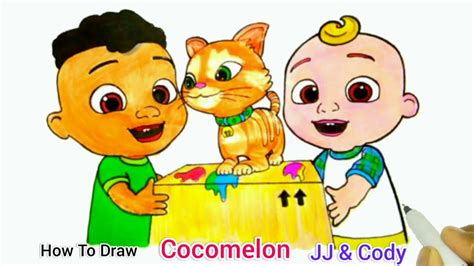 Cody Moves Next House Cocomelon Drawing How To Draw Jj And Cody From