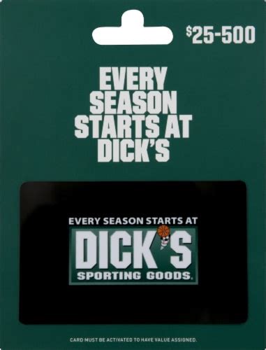 Dicks Sporting Goods 25 500 T Card Activate And Add Value After