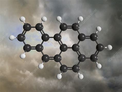 Benzoapyrene Molecule Illustration Stock Image F0340018