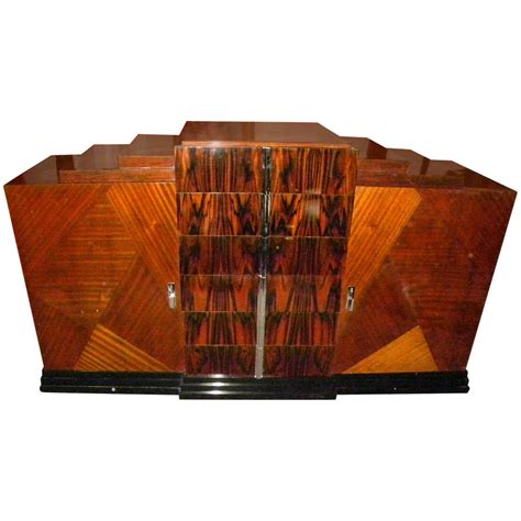 French Art Deco Dining Suite Exotic Wood At 1stdibs
