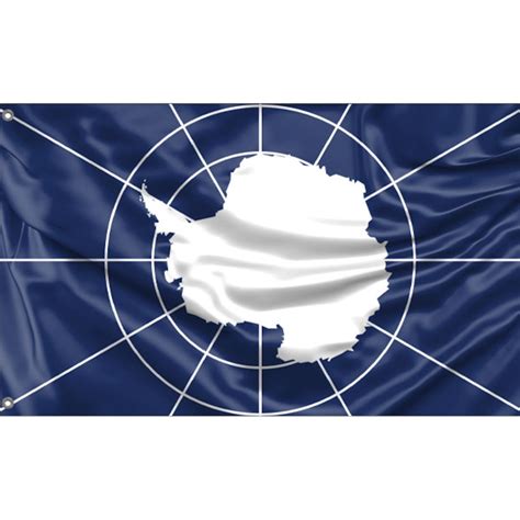 Antarctic Treaty Flag Unique Design Print High Quality Materials Size