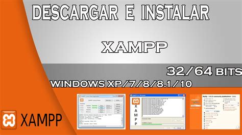 Para windows 10/8.1/8/7 de 64 bits. Descargar e instalar XAMPP 32 y 64 bits para windows Xp, 7 ...