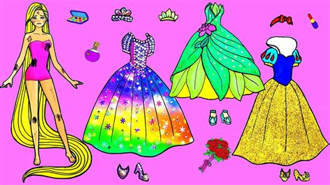 Rapunzel Paper Doll Costume Paper Doll Craft Doll Crafts Diy Paper Hot Sex Picture