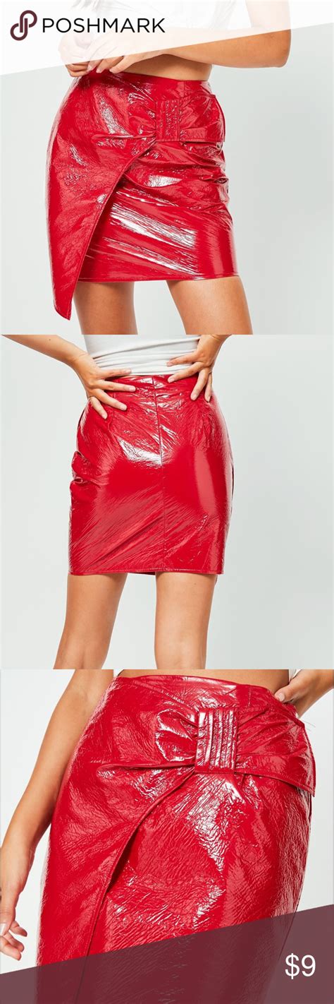 missguided red faux leather tie belted mini skirt belted mini skirt mini skirts skirts