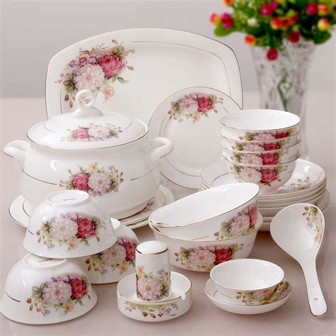 Best match ending newest most bids. 56 pieces bowl bone china dinnerware set quality porcelain ...