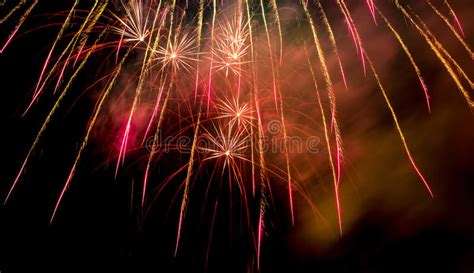 Colorful Holiday Fireworks Stock Image Image Of Evening 92117629
