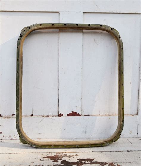 Vintage Military Aircraft Window Frame Army Green Metal Etsy Window