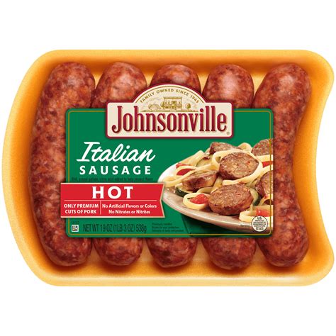 Johnsonville Hot Italian Sausage 5 Links 19 Oz