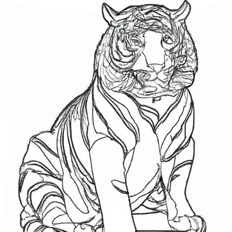 10 Incríveis Desenhos de Tigre Realista para Imprimir e Colorir